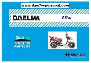 CATALOGO PEÇAS DAELIM E-FIVE